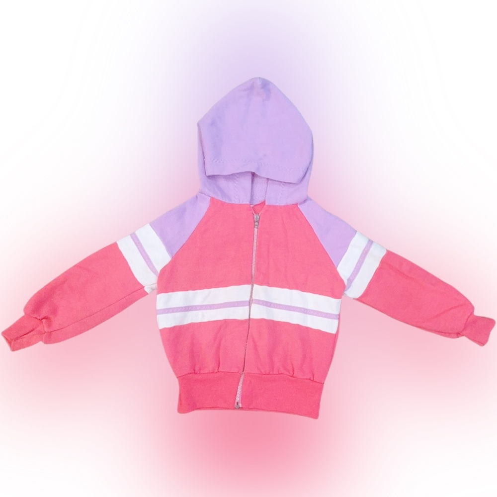 Vintage Kids Colorful Tracksuit Top Hoodie